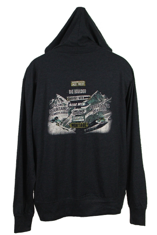 Pocono Mountain Ski Area Light Weight Hooded Sweatshirt