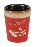 Pocono Mountains Airborne Skier Shot glass