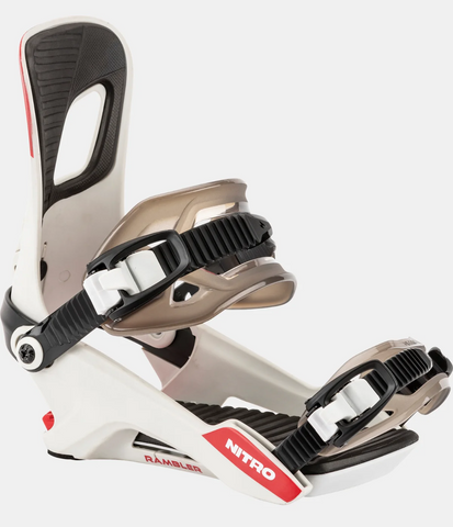 Nitro Rambler White Snowboard Binding