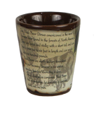 Bear Shot Glass with Animal Info