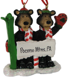 Pocono Mountains Bear Souvenir Ornament