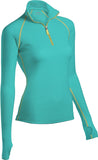 Coldpruf Honeycomb Base Layer Mock Zip (Women's) Teal