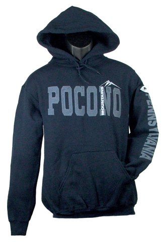 Pocono Mtns. Navy pullover hoodie