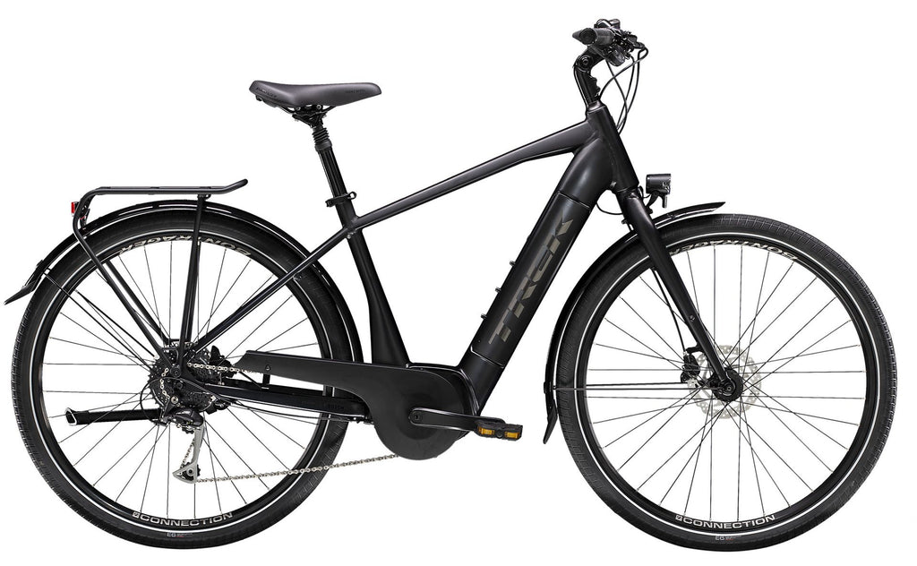 trek pedal assist bicycle FX+ 1S It features a Bosch Active Line Plus motor with smart system technology that lets you track your activity and more Trek FX+ - Wheaton's Cycle