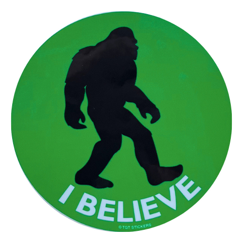Bigfoot Sticker "I Believe"