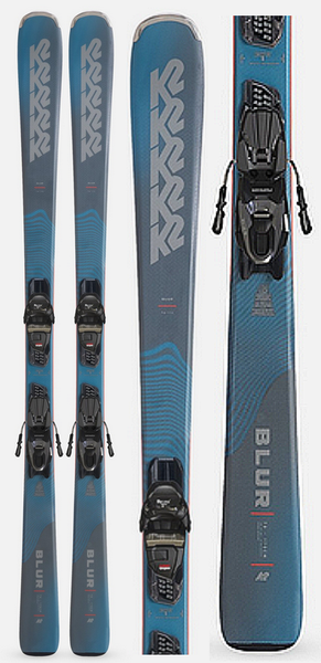 blue k2 outlaw mens ski K2 Blur 76 Men's Skis with QuikClk M3 10 Compact Bindings 2026 – Petersons Ski and Cycle