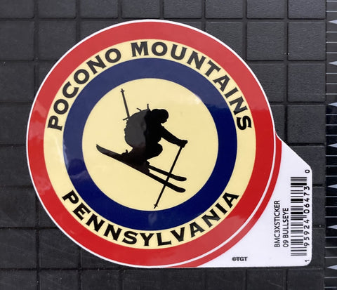 Bullseye Ski Pocono Mountains Sticker