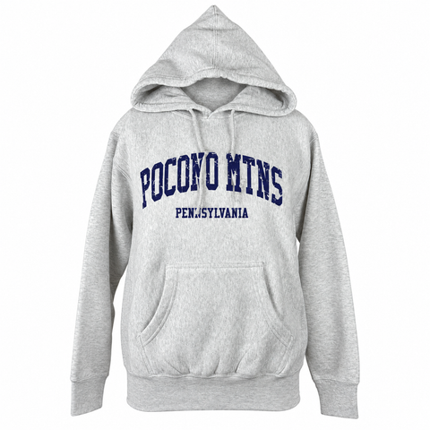 Pocono Mountains Crossgrain Heavyweight Hoodie in Ash