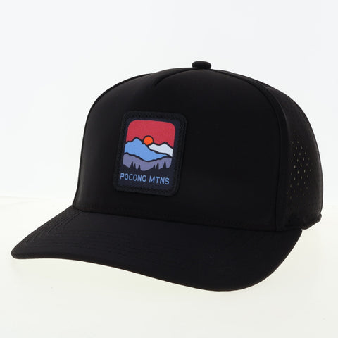 Stone Cut Golf Cap with Summit Scape Embriodered Patch
