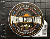 Pocono Mountains Sticker