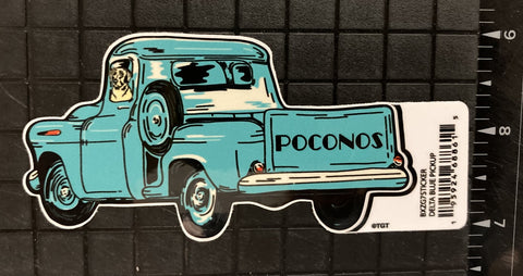 Delta Blue Pickup Pocono Mountains Sticker