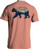 The Mountains Are Calling Short-Sleeve Souvenir T-Shirt (Bear Scene)