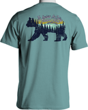 The Mountains Are Calling Short-Sleeve Souvenir T-Shirt (Bear Scene)
