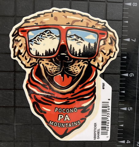Gambol Dog Mtn Pine Pocono Mountains Sticker