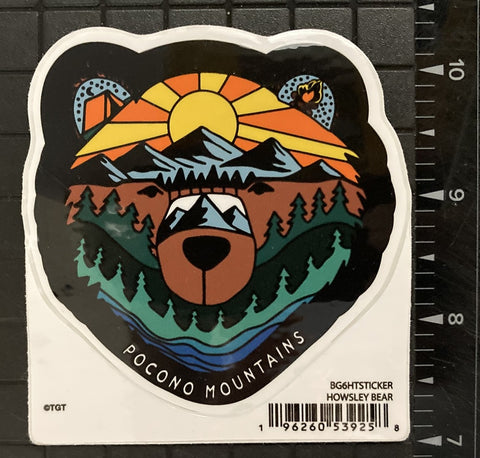 Howsley Bear Pocono Mountains Sticker
