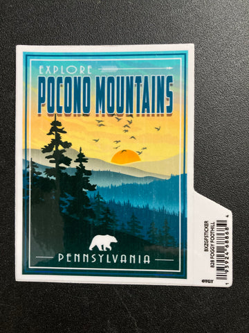 Pocono Mountains Sticker