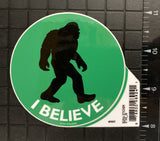 Bigfoot Sticker "I Believe"