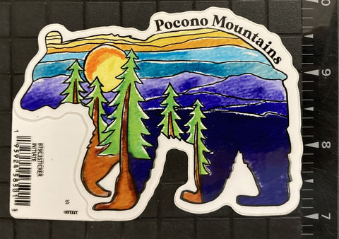 Initiate Bear Pocono Mountains Sticker