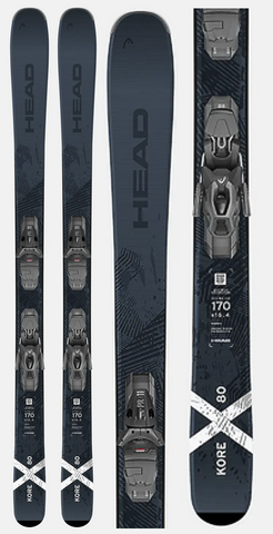 Head Kore X80 LYT Men's All Mountain Skis with PR 11 Grip Walk Bindings