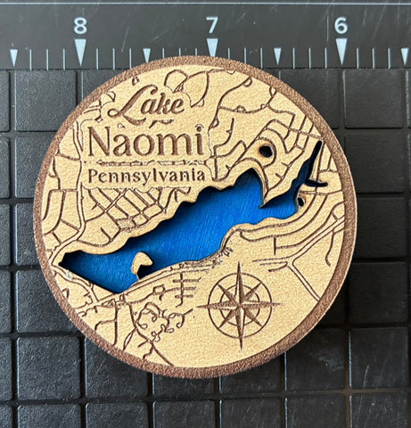 Pocono Mountains Wooden Magnet