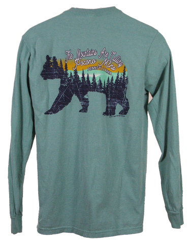 The Mountains are Calling Long Sleeve Pocono Mountains Tee Shirt