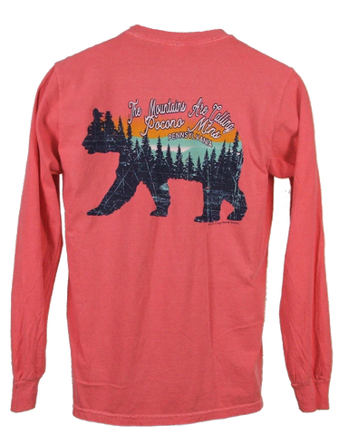 The Mountains are Calling Long Sleeve Pocono Mountains Tee Shirt