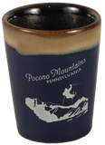 Pocono Mountains Airborne Skier Shot glass
