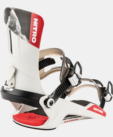 Nitro Rambler White Snowboard Binding