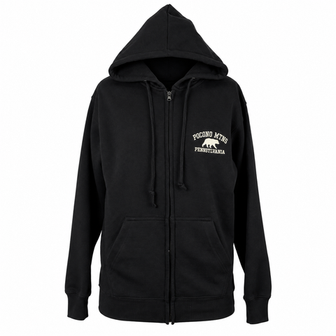 Pocono Mountains Soft Multon Full Zip Hooded Sweatshirt