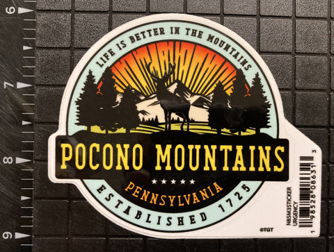 Urgency Sticker Pocono Mountains