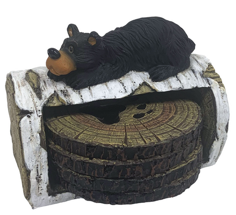 Willie Bear Coaster Set