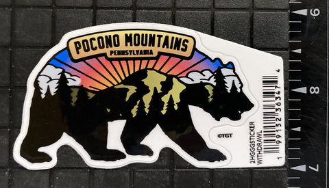 WithDrawL Pocono Mountains Bear Sticker