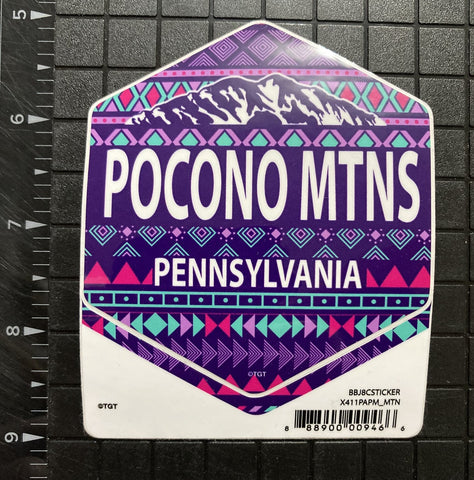 X411 Aztec Hex Pocono Mountains Sticker