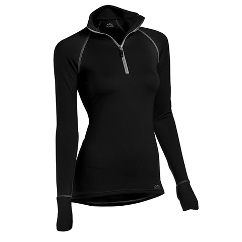 Coldpruf Quest Performance Women's Mock Zip Base Layer