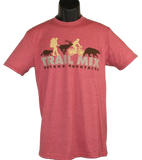 Pocono Mountains Trail Mix T-shirt heather cardinal