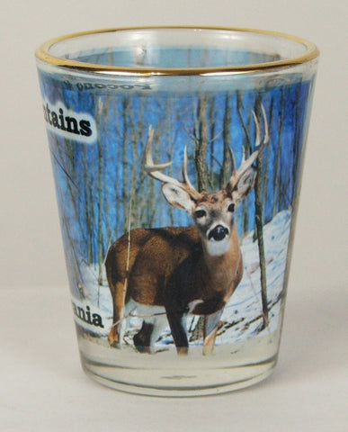 Pocono Mountain Deer Shot Glass