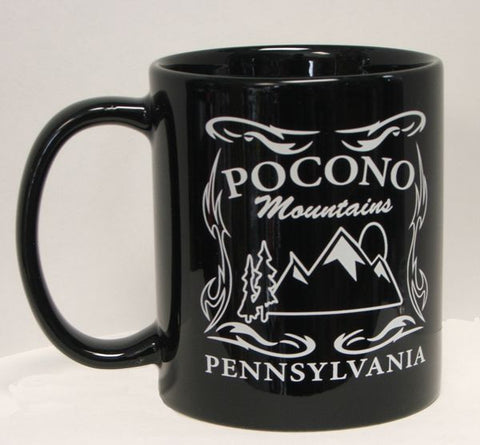 Pocono Mountains Big Label Mug