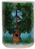 Pocono Mountains Souvenir Mug Peace Guitar